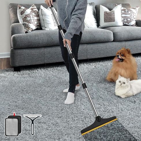 B-Land Carpet Rake for Pet Hair Removal, Reusable Carpet Scraper Broom in Kuwait