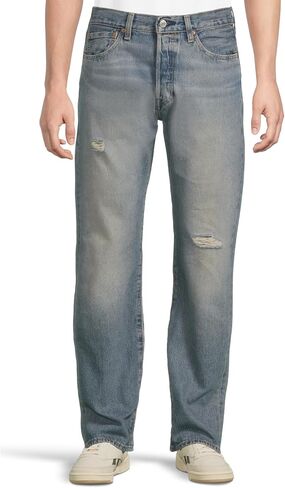 بنطلون جينز رجالي من Levi's 501 Original Fit - Onewash - 36W x 29L in Kuwait