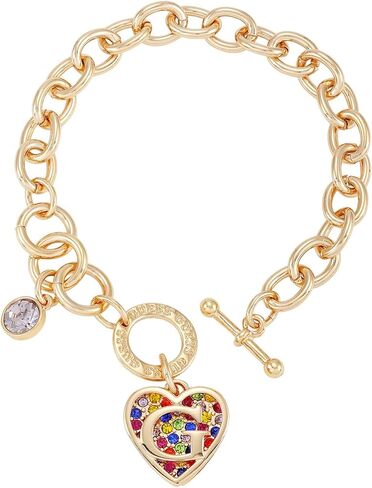 GUESS Logo Lock Toggle Close Charm Bracelet in Kuwait