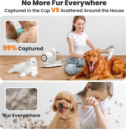 Neakasa P1 Pro Dog Grooming Vacuum, 6-in-1 Kit, 2-Year Protection Plan in Saudi Arabia