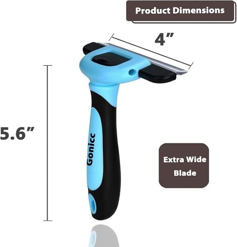 Gonicc PDT- 1001 Professional Pet De Shedding comb Tool Blue in Kuwait