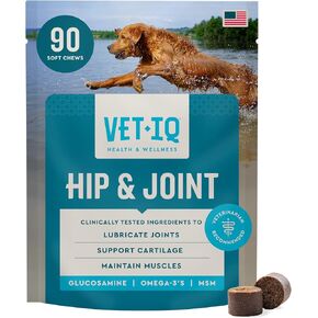 VetIQ Glucosamine Hip & Joint Chews for Dogs, MSM & Krill, 180 Count in Saudi Arabia