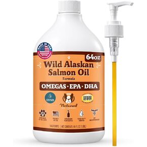 Natural Dog Company Wild Alaskan Salmon Oil for Dogs - 16 oz in Kuwait