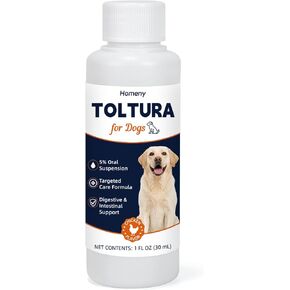 Toltura for Dogs, Oral Suspension for Puppies & Dogs, Supports Digestive Balance and Intestinal Wellness, Pet Care Solution with Chicken Flavor, 1 fl oz in Kuwait