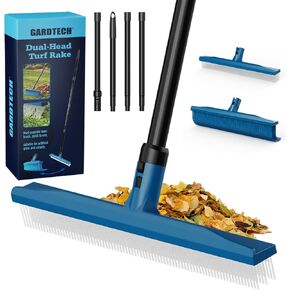 Gardtech 2-in-1 Artificial Turf Rake Brush for Grass Blue in Kuwait