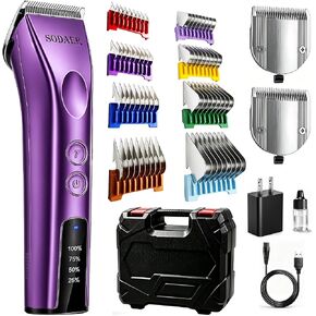 Professional Dog Grooming Clippers, Cordless Pet Hair Clipper in Kuwait
