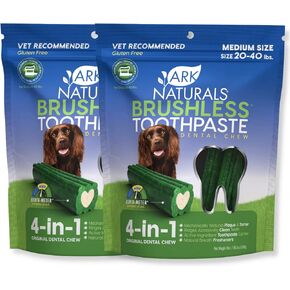 Ark Naturals Brushless Toothpaste Dog Dental Treats - Large Breeds (10 ct) in Saudi Arabia