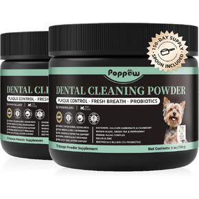Dog Dental Powder, Teeth Cleaning Powder, Plaque & Tartar Off, 75 Servings in Kuwait