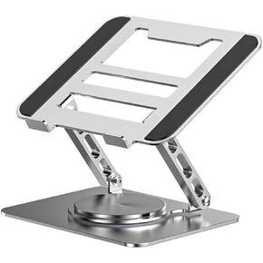 Desk Laptop Stand, Adjustable Computer Stand with 360° Swivel Base, Ergonomic, Foldable Portable Laptop Stand, Fits MacBook/All Laptops Under 16 Inches in Kuwait