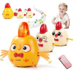 MOONTOY Baby Toys 6-12 Months Musical Dancing Chicken Tummy Time Toys in Kuwait
