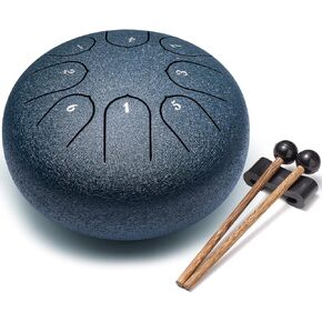 Steel Tongue Drum 6 Inch 8 Notes Musical Instrument, Rain Drum Style Gift in Kuwait