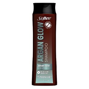 Softee Argan Glow Shampoo & Condition Nourishing + Hydrating For Naturally Curly and Textured Hair 12.5fl oz, 369ml (Set of 2 Pack) in Saudi Arabia