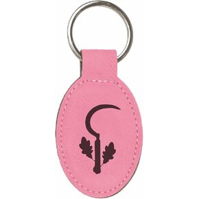 DND Gifts Druid Class Symbol Engraved Leatherette Keychain in Saudi Arabia