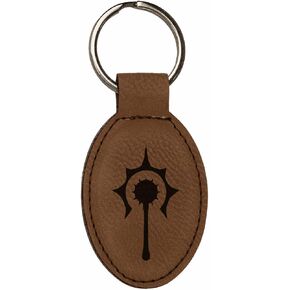DND Gifts Cleric Class Symbol Engraved Leatherette Keychain in Saudi Arabia