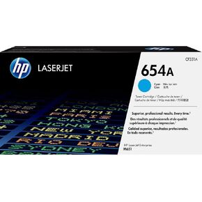 خرطوشة مسحوق الحبر HP 654Aلطابعات LaserJet السماوي الأصلية [ CF331A ] in Kuwait