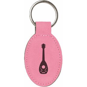 DND Gifts Bard Class Symbol Engraved Leatherette Keychain in Saudi Arabia