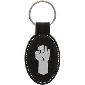 DND Gifts Fighter Class Symbol Engraved Leatherette Keychain in Saudi Arabia