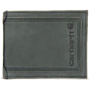 Carhartt Men's Billfold and Passcase Wallets, Durable Bifold Wallets, Available in Leather and Canvas Styles in Saudi Arabia