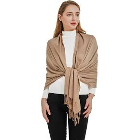 Soft Silky Pashmina Shawl Wraps Solid Colors Scarf for Wedding Evening Dresses in Saudi Arabia