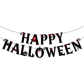 Halloween Banner Paper Garland Black Geometric Party Banner in Kuwait