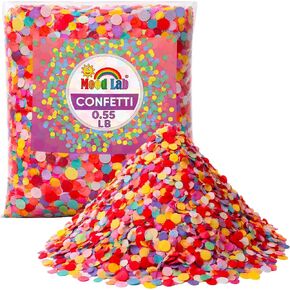 Mood Lab Multicolor Confetti - Mexican Colorful Party Confetti - 0.55 lb (250 g) Round Tissue Confetti in Kuwait