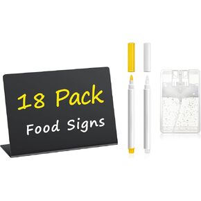 12 Pcs Food Labels for Party Buffet 4"x3" Mini Chalkboard Signs for Food in Saudi Arabia