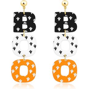 Halloween Earrings for Women Girls, Boo Skeleton Earrings Light up Earring in Saudi Arabia