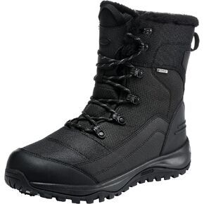 ROCKMARK Men's Winter Snow Boots Outdoor Warm Mid Calf Waterproof Durable Boot Non-Slip Warm Climbing Shoes in Saudi Arabia