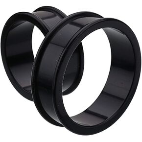 Covet Jewelry Supersize Flexible Silicone Double Flared Ear Gauge Tunnel Plug Earrings in Saudi Arabia