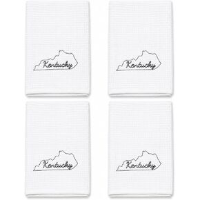 Virginia White Kitchen Towel | 1 Pack State Tea Towel Gift in Kuwait