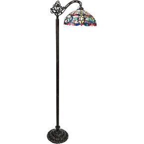 Chloe Lighting Vivian Tiffany-Style Victorian Stained Glass Reading Floor Lamp 60" Height in Saudi Arabia