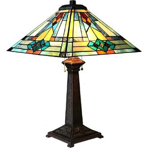Chloe Lighting Mason Mission 2 Light Antique Dark Bronze Table Lamp 16" Shade in Saudi Arabia