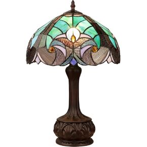 Chloe Lighting Liaison Tiffany-Style Antique Dark Bronze 1-Light Victorian Table Lamp 12" Shade in Saudi Arabia