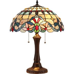 Chloe Lighting GRENVILLE Tiffany-Style 2 Light Victorian Table Lamp 16" Shade in Saudi Arabia