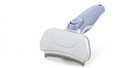 Formit Craft Premium Pet Deshedding Tool –Small Professional Self-Cleaning Undercoat Brush for Dogs & Cats – Advanced Dual-Depth Stainless Steel Grooming Blade with One-Click Hair Release Button in Saudi Arabia