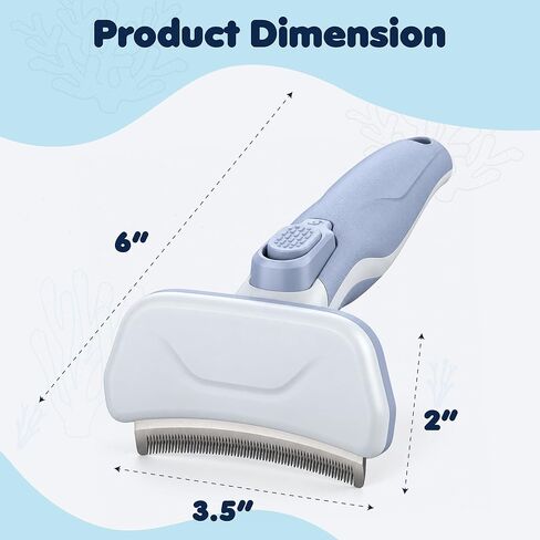 Formit Craft Premium Pet Deshedding Tool –Small Professional Self-Cleaning Undercoat Brush for Dogs & Cats – Advanced Dual-Depth Stainless Steel Grooming Blade with One-Click Hair Release Button in Saudi Arabia