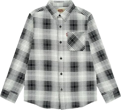 Levi's Boys' Long Sleeve Flannel Shirt in Kuwait