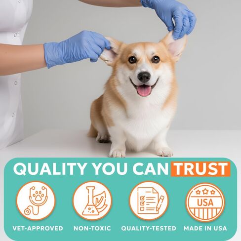 Forticept Dog Ear Wipes, Dog Ear Cleaner, Regular Wipes, 100 Count in Saudi Arabia