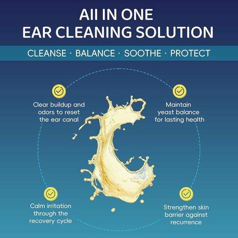 Dog Ear Cleaner, Natural Ear Drops for Dogs, 60-Day Servings in Kuwait