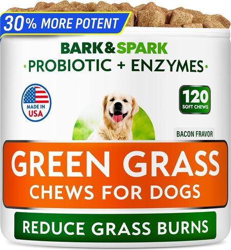 BARK&SPARK Probiotics for Dogs, Digestive Health Chews with Fiber & Enzymes in Kuwait
