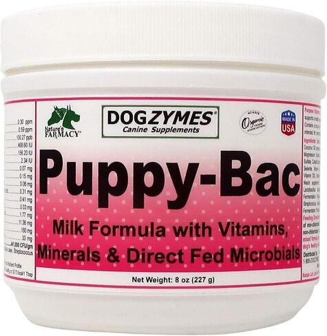 Dogzymes Puppy-Bac (2 Pound) Milk Replacer with Live Microorganisms and Enzymes 441 Million CFU/gram Mix 1:4 in Kuwait
