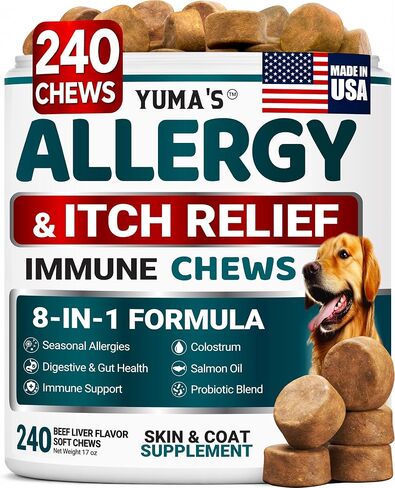 Turkey Tail Mushroom for Dogs - 170 Count - Mushroom Chews for Dogs in Kuwait
