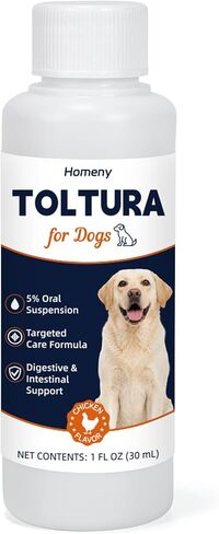 Toltura for Dogs, Oral Suspension for Puppies & Dogs, Supports Digestive Balance and Intestinal Wellness, Pet Care Solution with Chicken Flavor, 1 fl oz in Kuwait