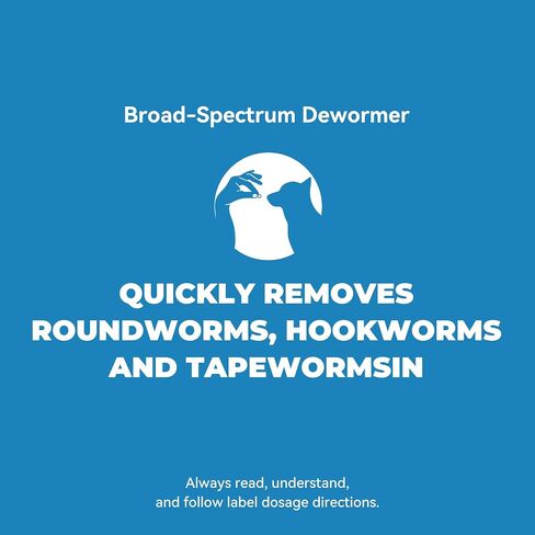 Dewormer for Dogs（Fenbendazole 222mg），Treatment and Control of Tapeworm，Roundworm，Hookworm，Whipworms，Lungworm & Giardia for Small，Medium & Large Dogs, Palatable Beef Flavor，Easy Dosing，30 Tablets in Kuwait