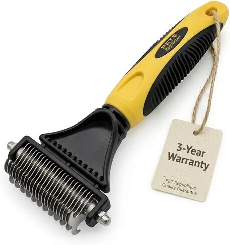 Pet Republique Matt Splitters Tool – Effective Mat Remover and De-matting Comb for Long-Haired Dogs, Cats, Rabbits – Regular 12+23 Teeth Design in Saudi Arabia