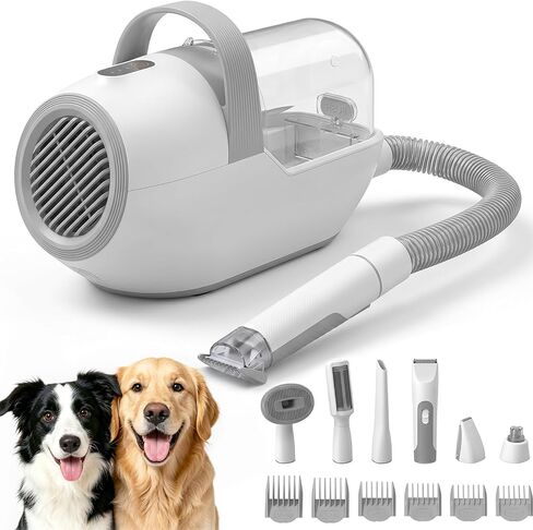Dog Grooming Vacuum, 6-in-1 Pet Grooming Kit with Nail Grinder in Saudi Arabia