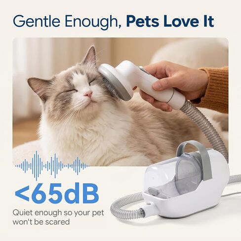 Dog Grooming Vacuum, 6-in-1 Pet Grooming Kit with Nail Grinder in Saudi Arabia