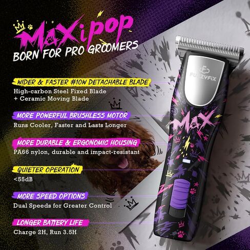 Professional Dog Clippers for Grooming with Detachable Wide Blade in Saudi Arabia