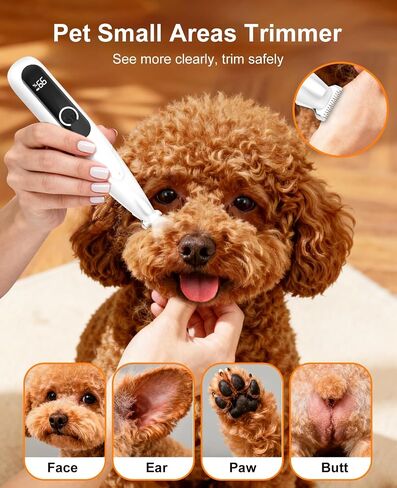 IREDOON Dog Paw Trimmer with LED Light, 8PCS Grooming Kit for Dogs & Cats in Kuwait