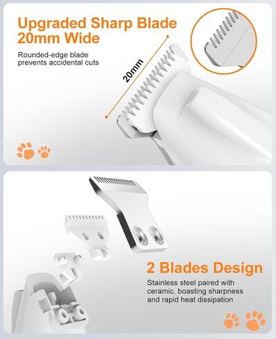 IREDOON Dog Paw Trimmer with LED Light, 8PCS Grooming Kit for Dogs & Cats in Kuwait